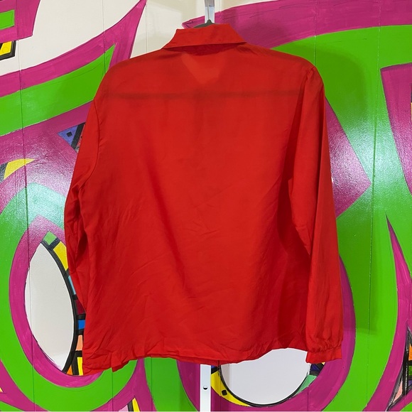 Bridgewater, Vintage Made in the USA Button Down Blouse with Ruffle. Size 18. - Picture 6 of 7